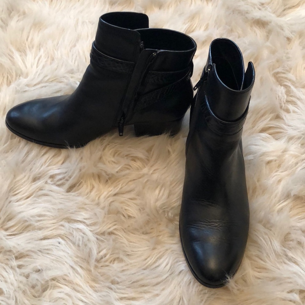 Coach black booties